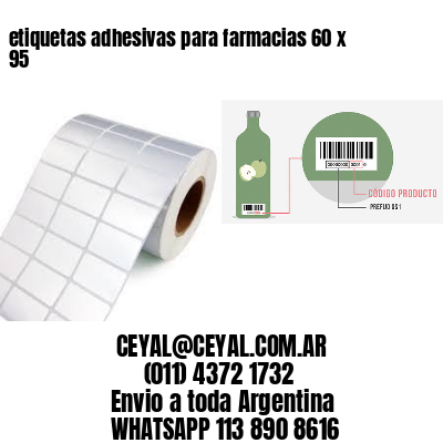 etiquetas adhesivas para farmacias 60 x 95