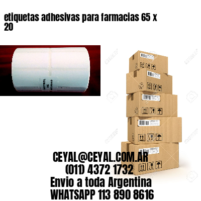 etiquetas adhesivas para farmacias 65 x 20
