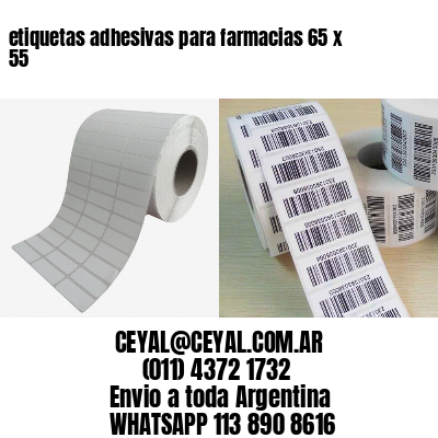 etiquetas adhesivas para farmacias 65 x 55