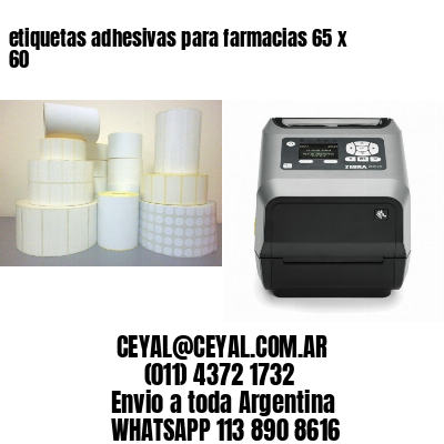 etiquetas adhesivas para farmacias 65 x 60