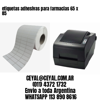 etiquetas adhesivas para farmacias 65 x 85