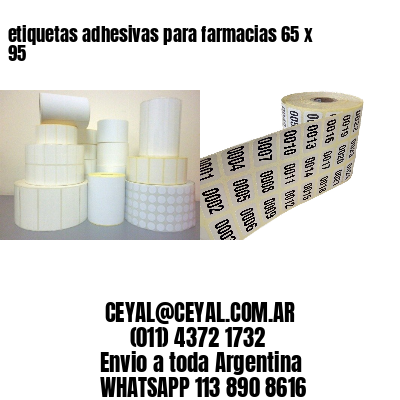 etiquetas adhesivas para farmacias 65 x 95