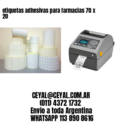 etiquetas adhesivas para farmacias 70 x 20
