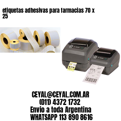 etiquetas adhesivas para farmacias 70 x 25