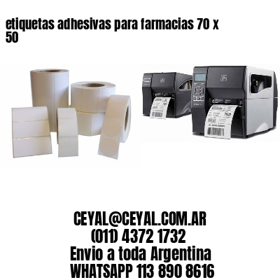 etiquetas adhesivas para farmacias 70 x 50
