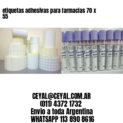 etiquetas adhesivas para farmacias 70 x 55