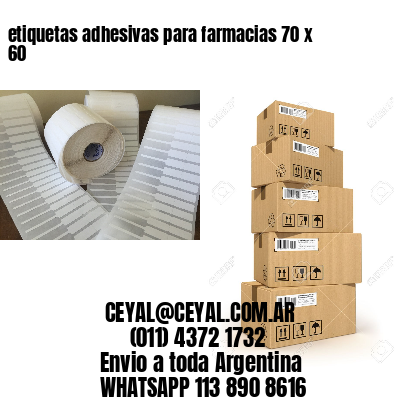 etiquetas adhesivas para farmacias 70 x 60