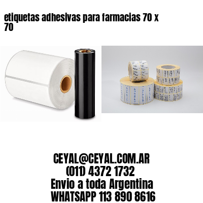 etiquetas adhesivas para farmacias 70 x 70