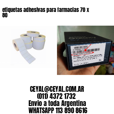 etiquetas adhesivas para farmacias 70 x 80