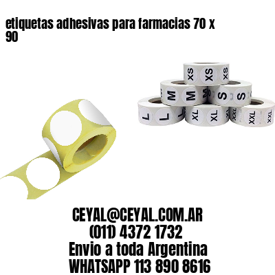 etiquetas adhesivas para farmacias 70 x 90