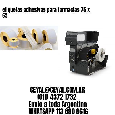 etiquetas adhesivas para farmacias 75 x 65