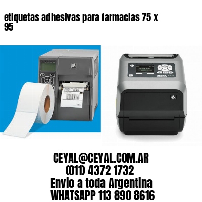 etiquetas adhesivas para farmacias 75 x 95