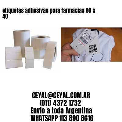 etiquetas adhesivas para farmacias 80 x 40