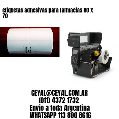 etiquetas adhesivas para farmacias 80 x 70