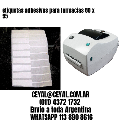 etiquetas adhesivas para farmacias 80 x 95