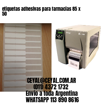 etiquetas adhesivas para farmacias 85 x 50