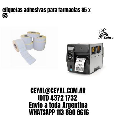 etiquetas adhesivas para farmacias 85 x 65