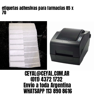 etiquetas adhesivas para farmacias 85 x 70
