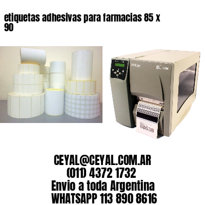 etiquetas adhesivas para farmacias 85 x 90