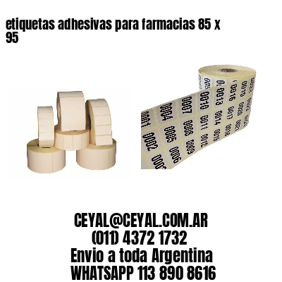 etiquetas adhesivas para farmacias 85 x 95