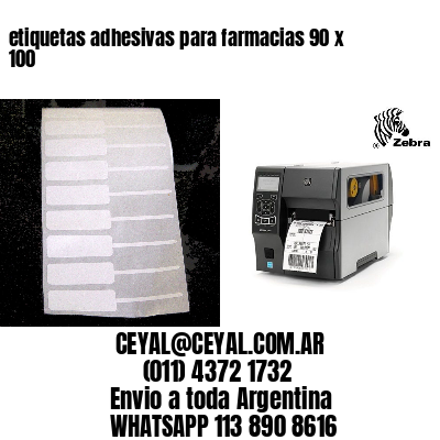 etiquetas adhesivas para farmacias 90 x 100