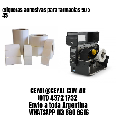 etiquetas adhesivas para farmacias 90 x 45