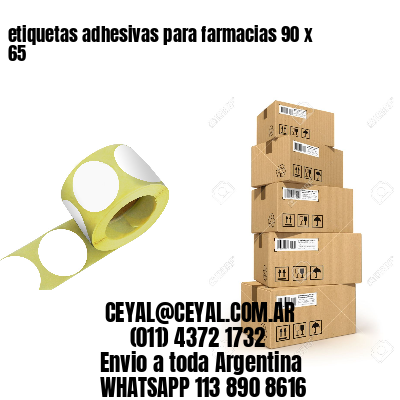 etiquetas adhesivas para farmacias 90 x 65