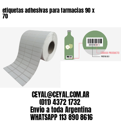 etiquetas adhesivas para farmacias 90 x 70