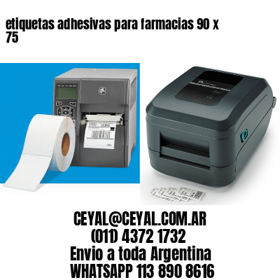 etiquetas adhesivas para farmacias 90 x 75