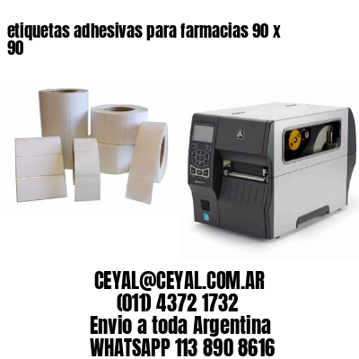 etiquetas adhesivas para farmacias 90 x 90
