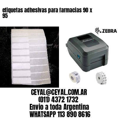 etiquetas adhesivas para farmacias 90 x 95