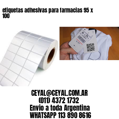 etiquetas adhesivas para farmacias 95 x 100