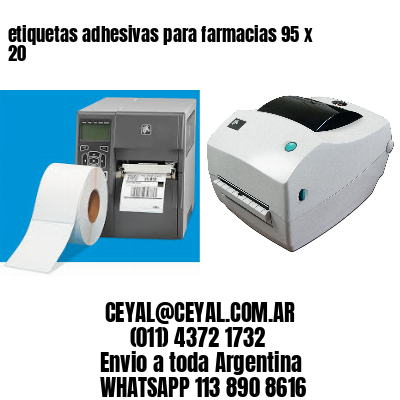 etiquetas adhesivas para farmacias 95 x 20