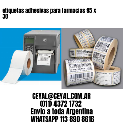 etiquetas adhesivas para farmacias 95 x 30