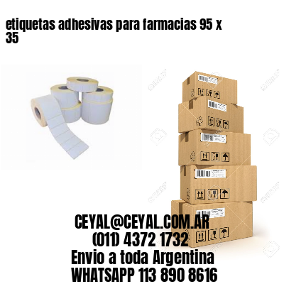 etiquetas adhesivas para farmacias 95 x 35