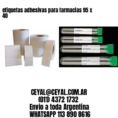 etiquetas adhesivas para farmacias 95 x 40