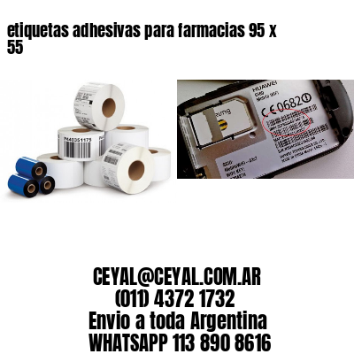 etiquetas adhesivas para farmacias 95 x 55