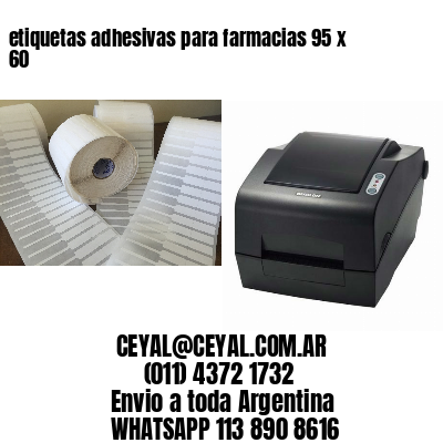 etiquetas adhesivas para farmacias 95 x 60