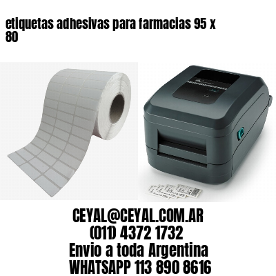 etiquetas adhesivas para farmacias 95 x 80