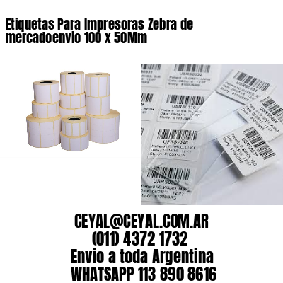 Etiquetas Para Impresoras Zebra de mercadoenvio 100 x 50Mm