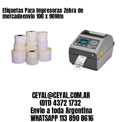 Etiquetas Para Impresoras Zebra de mercadoenvio 100 x 90Mm