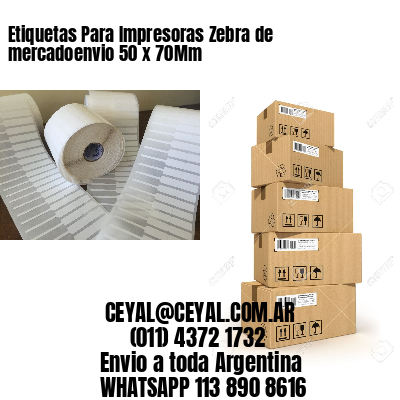 Etiquetas Para Impresoras Zebra de mercadoenvio 50 x 70Mm