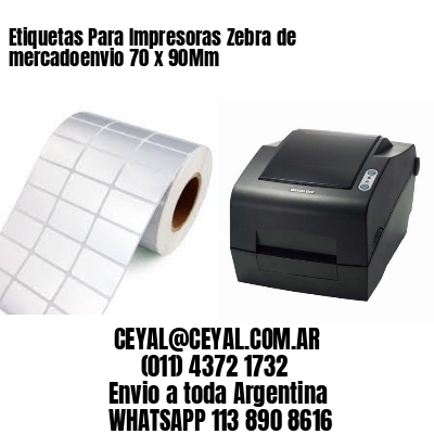 Etiquetas Para Impresoras Zebra de mercadoenvio 70 x 90Mm