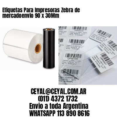 Etiquetas Para Impresoras Zebra de mercadoenvio 90 x 30Mm