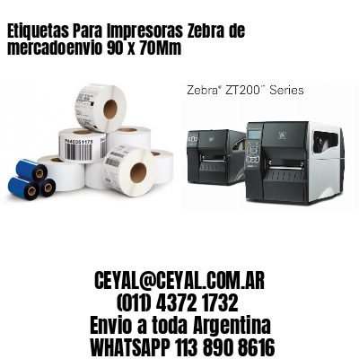 Etiquetas Para Impresoras Zebra de mercadoenvio 90 x 70Mm