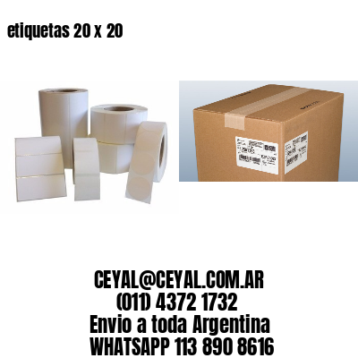 etiquetas 20 x 20