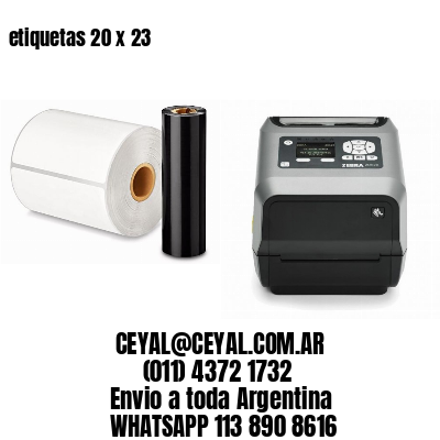 etiquetas 20 x 23