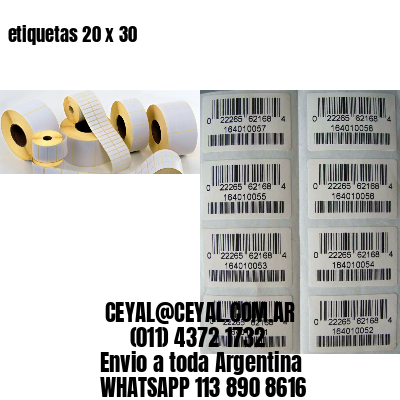 etiquetas 20 x 30