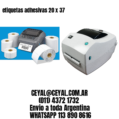 etiquetas adhesivas 20 x 37