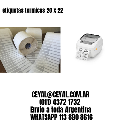 etiquetas termicas 20 x 22